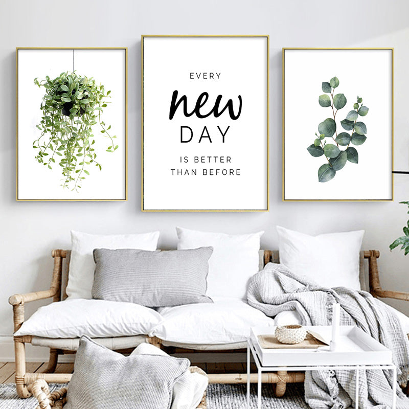 Nordic Simple Green Plants And Succulent - Little Eudora