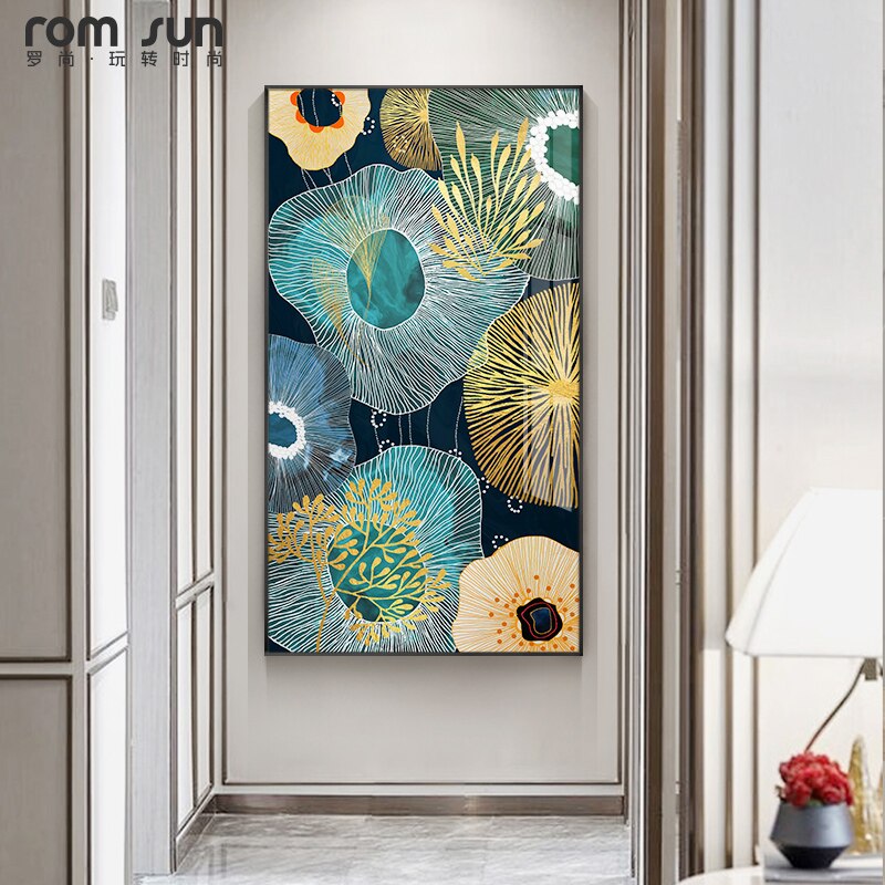Abstract style Flowers Wall Art - Little Eudora