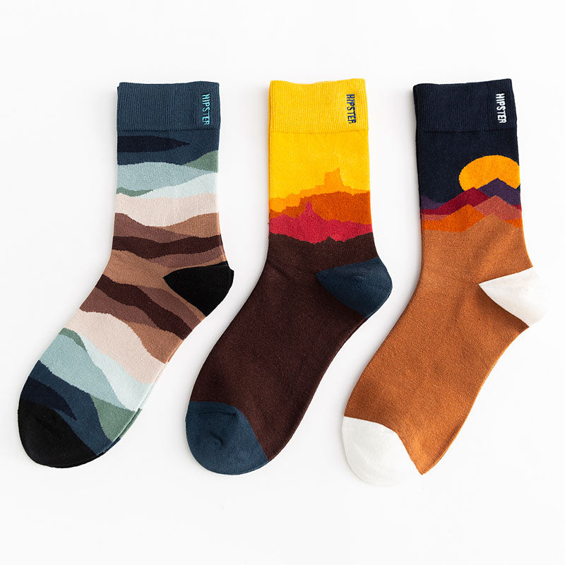 Unisex Painting Style Socks - 1 Pair - Little Eudora