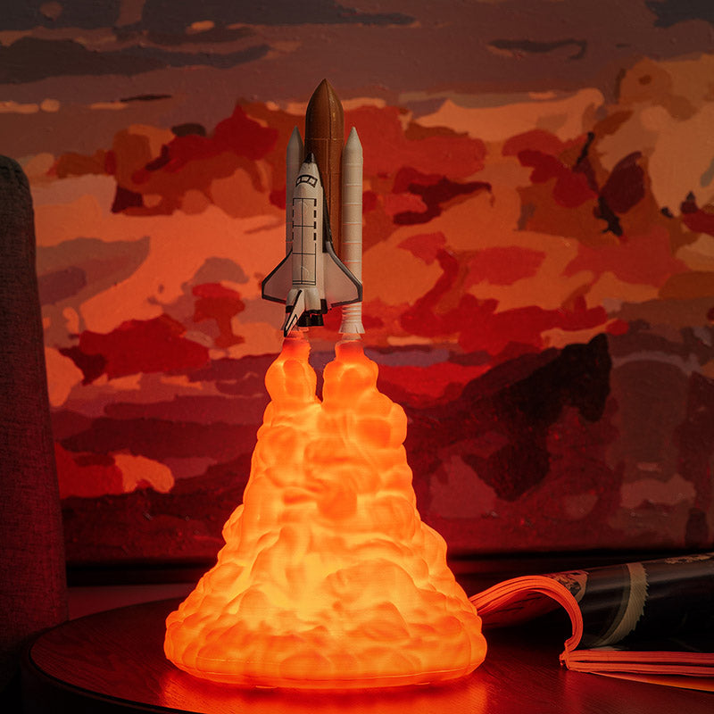 3D Print Space Shuttle Lamp Night - Little Eudora