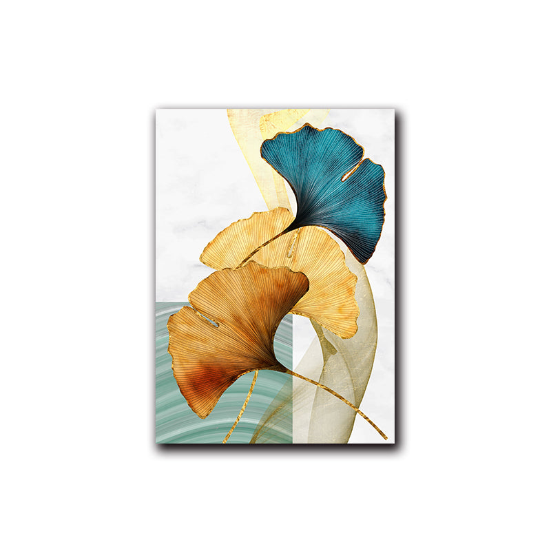 Blue Green Yellow Gold Plant Leaf - Little Eudora