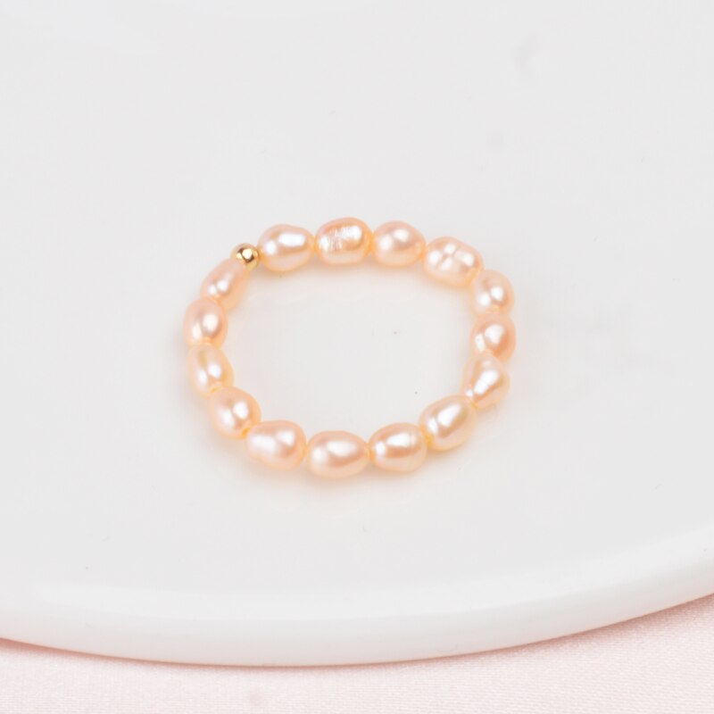 ASHIQI 3-4mm Mini Small Natural Freshwater Pearl Rings for Women Real 925 Sterling Silver Jewelry for Women 2019 Fashion Gift
