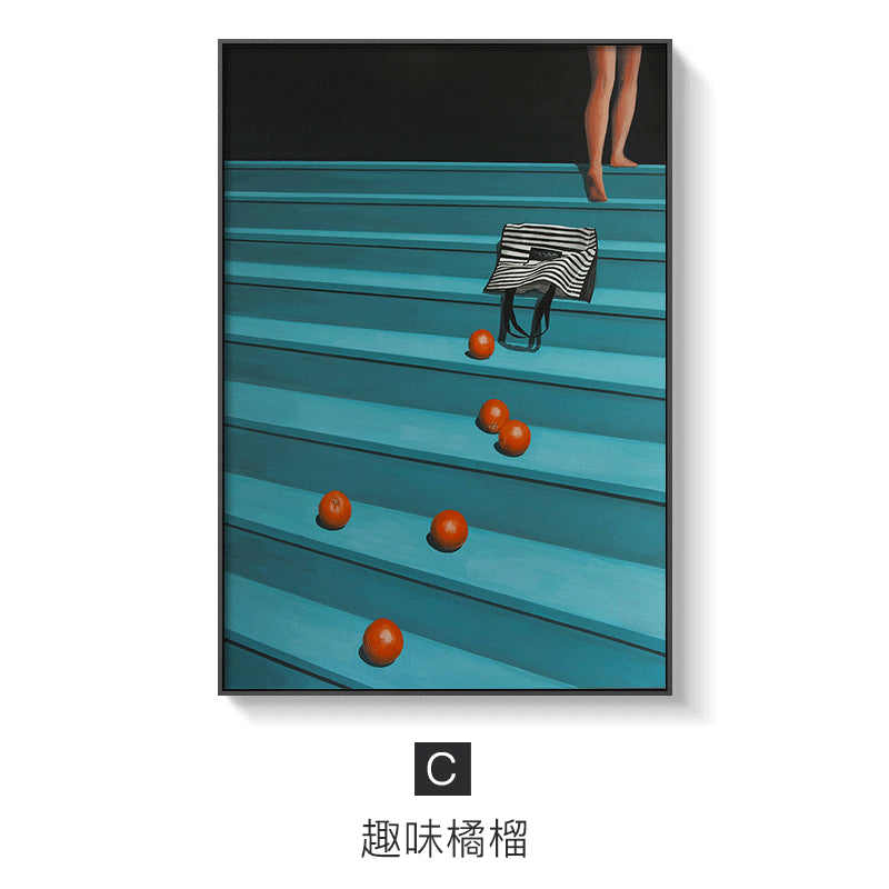 Modern Fruit Canvas Painting Minimalist - Little Eudora