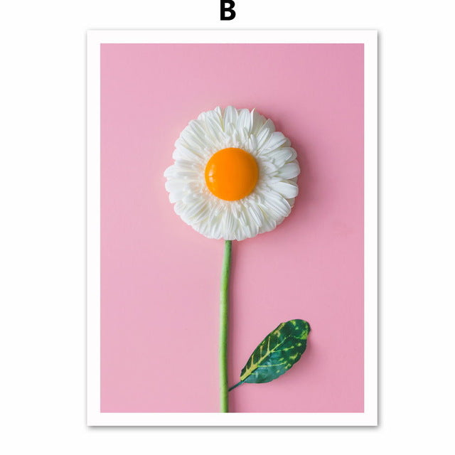 Nordic Eggs Breakfast Modern Wall Art - Little Eudora