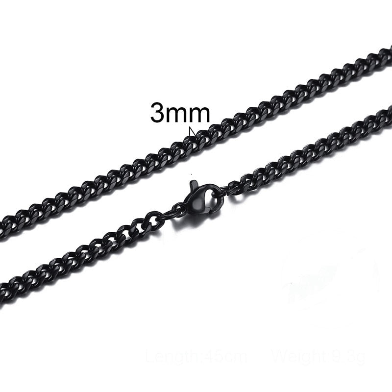 Elegant Mens Stainless Steel Necklace
