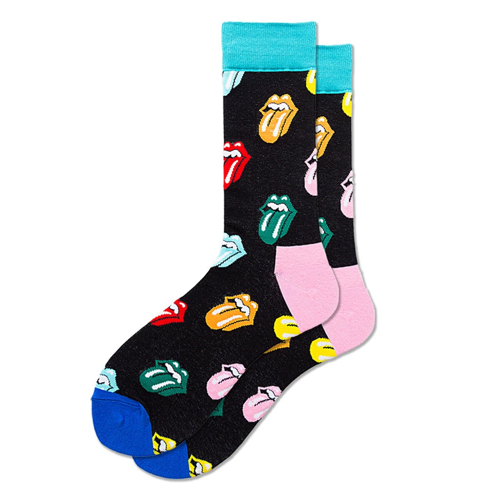 Unisex Happy Fruits and Cartoon Socks - 1 Pair - Little Eudora