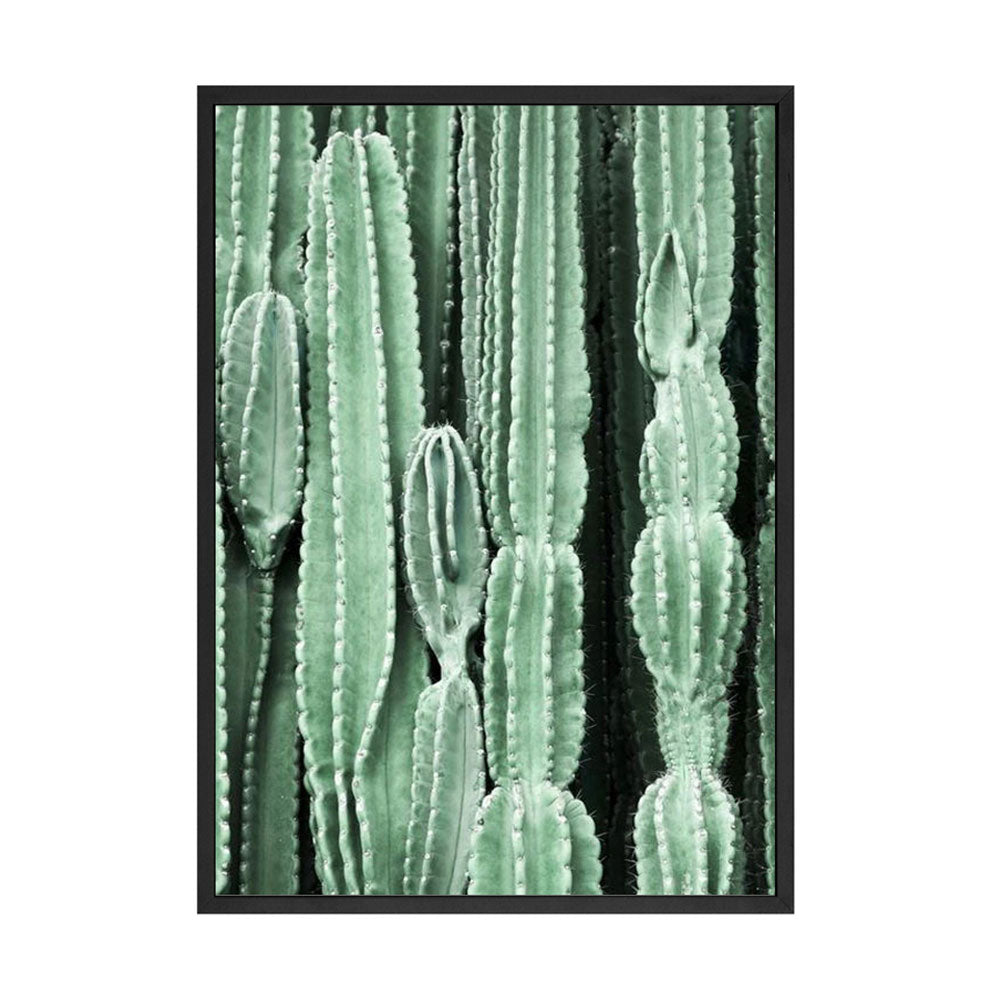 Scandinavian Green Leaves and Cactus Wall Art - Little Eudora