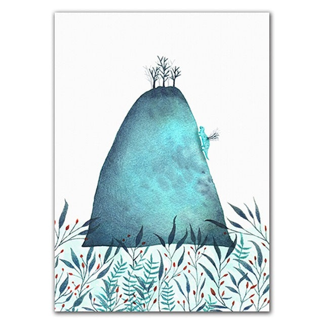 Nordic Fresh Plant Wall Art - Little Eudora