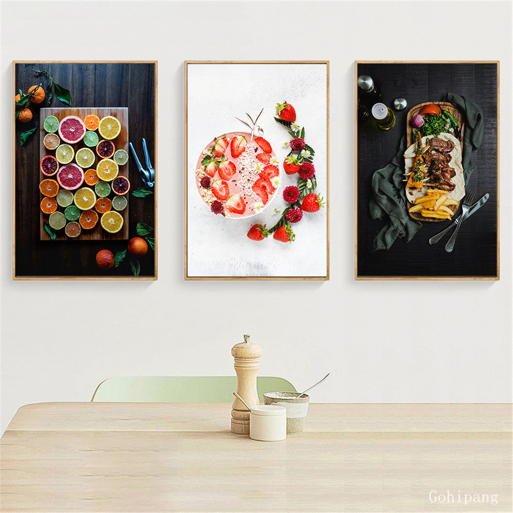 Fruit Vegetable Kitchen Wall Art - Little Eudora