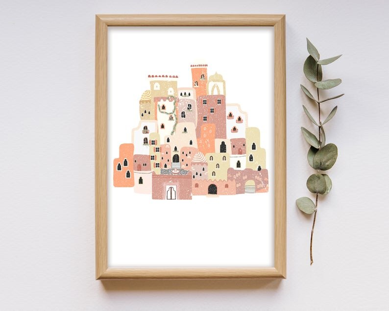 Castle Tiger And Girl Boho Wall Art - Little Eudora