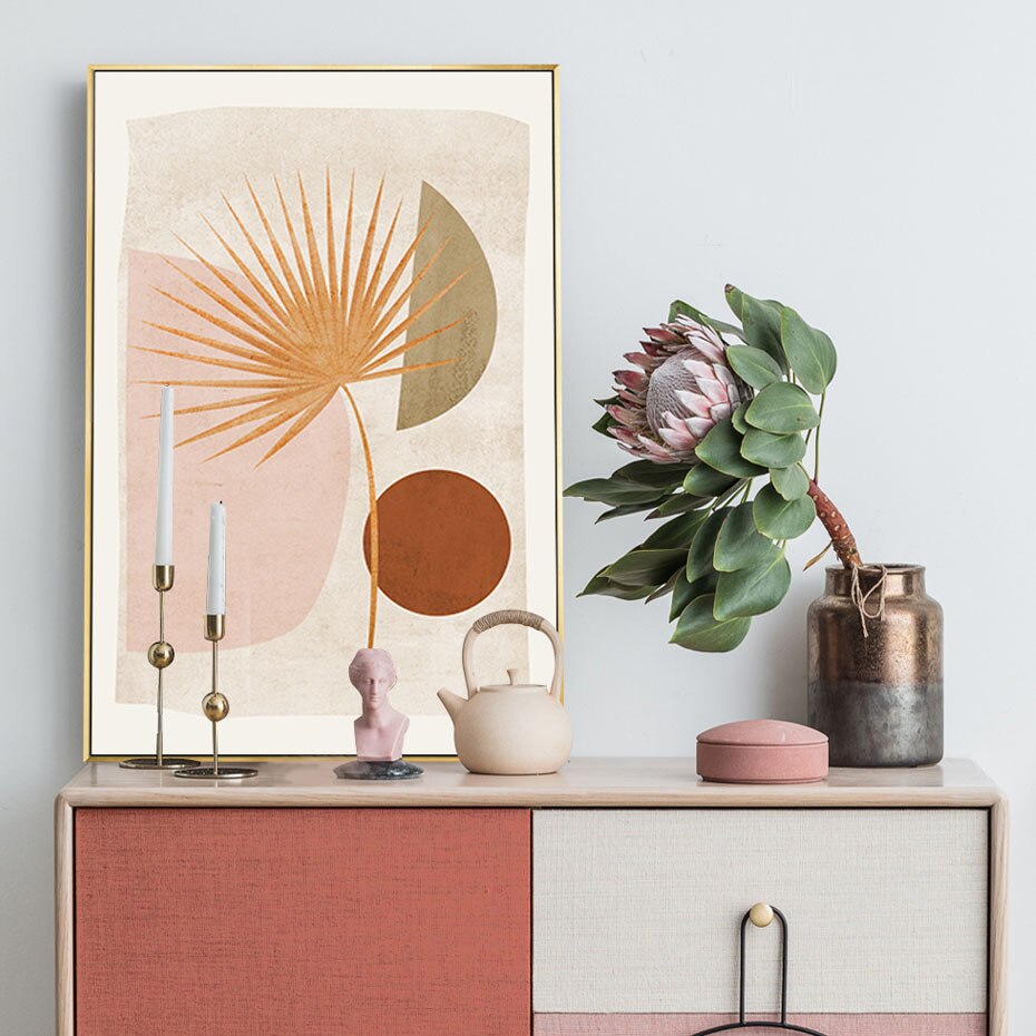 Modern Abstract Boho Style Gallery Canvas Painting Poster and Print Wall Art Pictures Posters Living Room Home Decor NO FRAME - Little Eudora