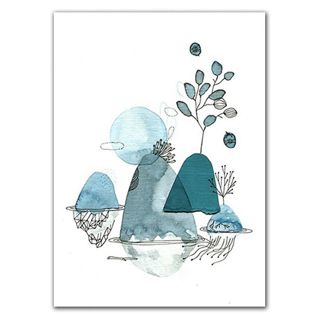 Nordic Fresh Plant Wall Art - Little Eudora