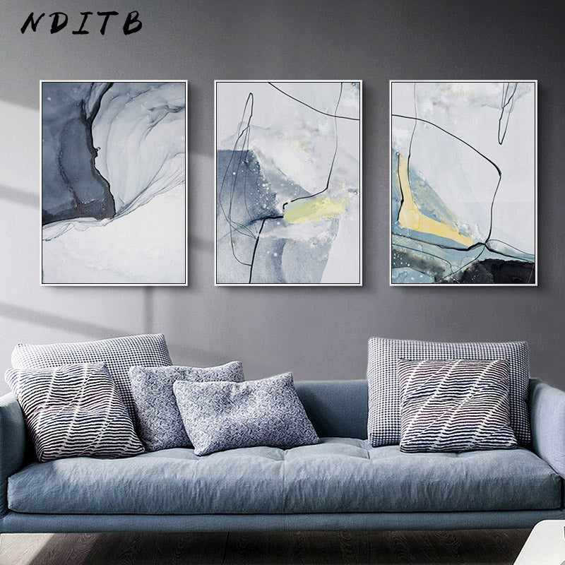 Marble Stone Texture Abstract Wall Art - Little Eudora