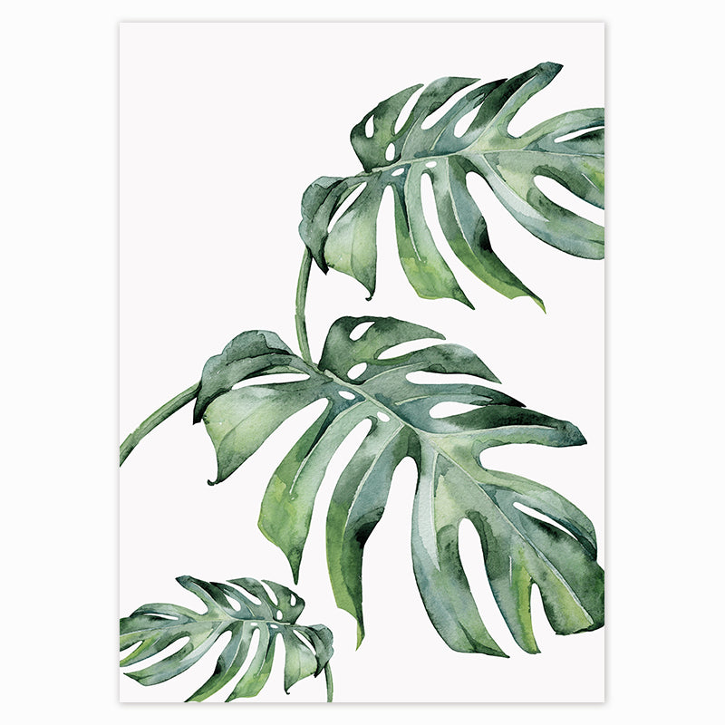 Tropical Plants Poster Green Leaves - Little Eudora