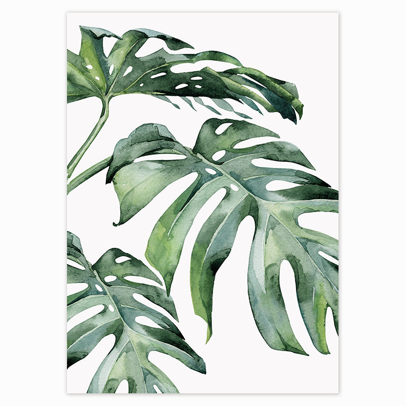 Tropical Plants Poster Green Leaves - Little Eudora