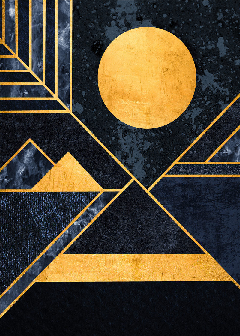 Nordic Abstract Geometry Wall Art - Little Eudora