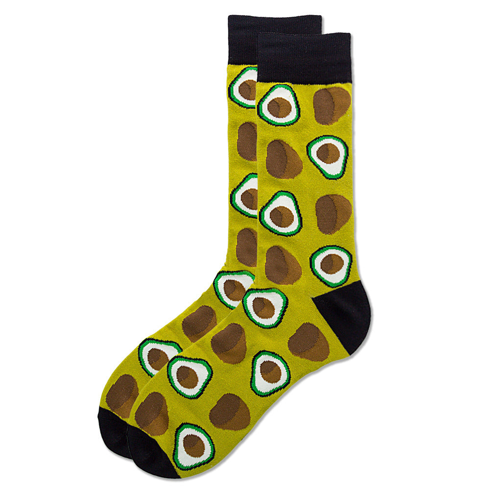 Unisex Happy Fruits and Cartoon Socks - 1 Pair - Little Eudora