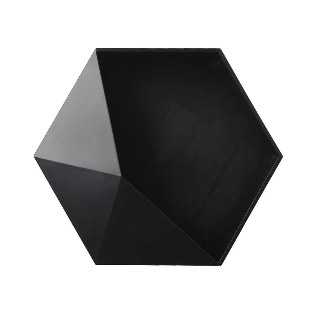 Nordic Style Geometric Hexagon Floating Shelf - Little Eudora
