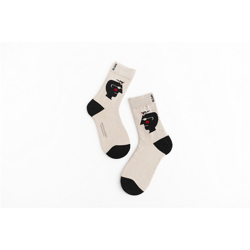 Unisex Painting Style Socks - 1 Pair - Little Eudora