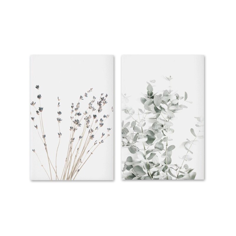 Lavender Eucalyptus Posters Botanical Wall Art - Little Eudora