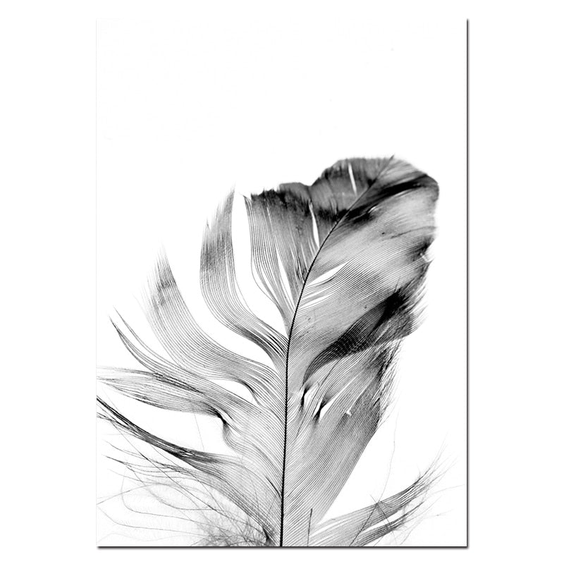 Girl Bird Feather Landscape Wall Art - Little Eudora