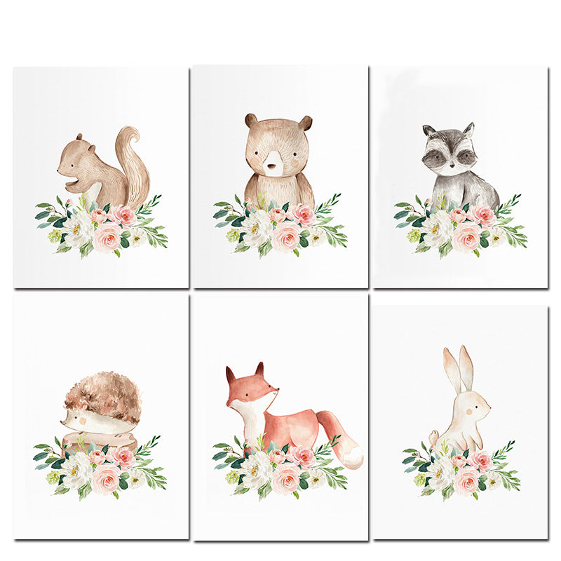 Woodland Animals Nursery Wall Art - Little Eudora