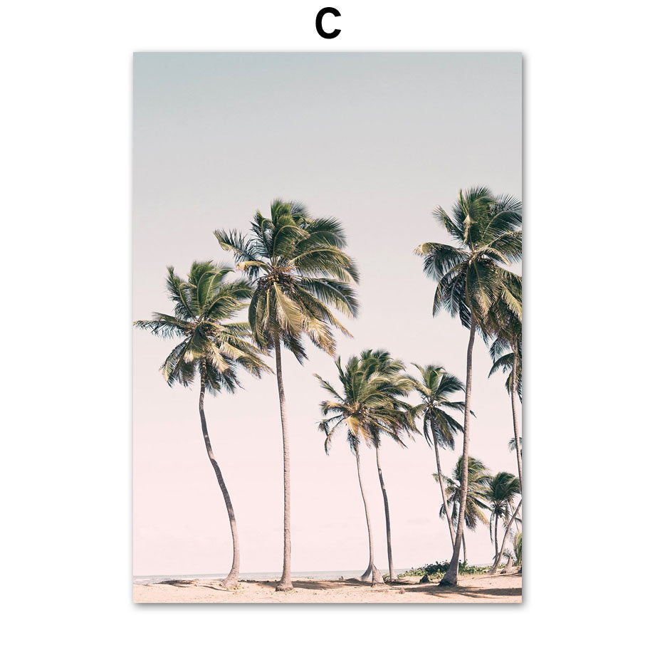 Pink Bus Cactus Pineapple Blue Sea Beach - Little Eudora