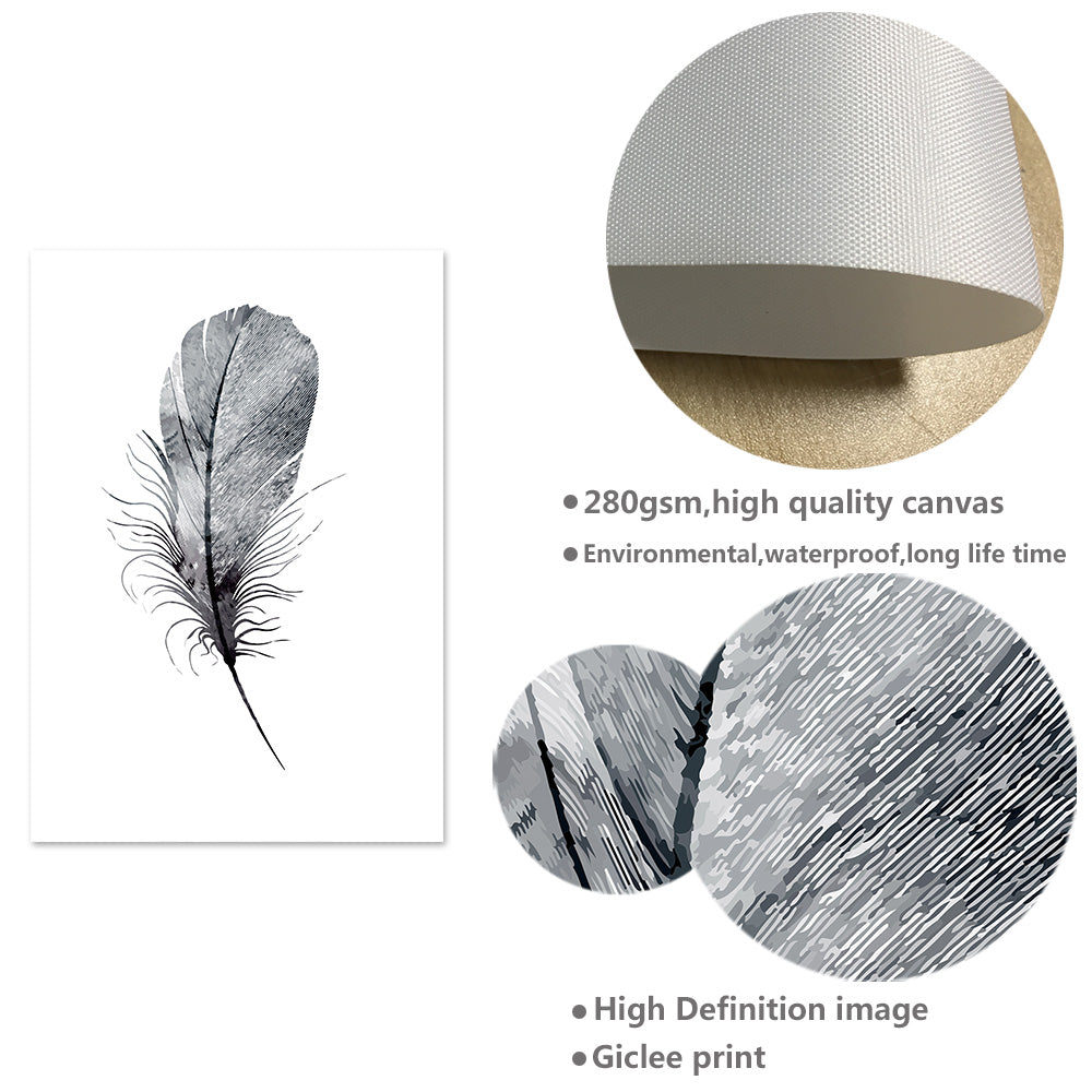 Black White Deer Dandelion Wall Art - Little Eudora