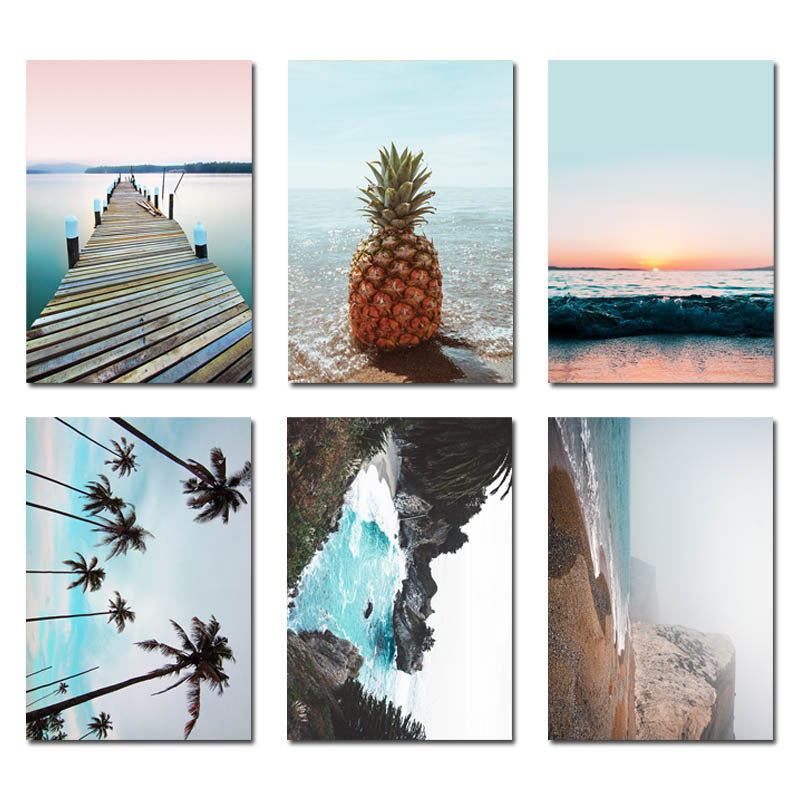 Nordic Ocean Bridge Pineapple Wall Art - Little Eudora