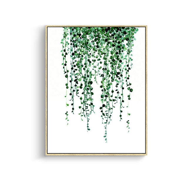 Tropical Plant Leaves Wall Art - Little Eudora