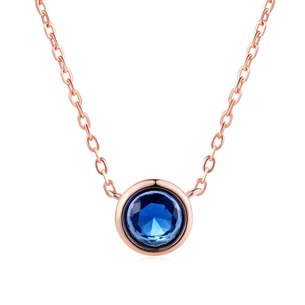 Simple Small Round 1 carat Necklace