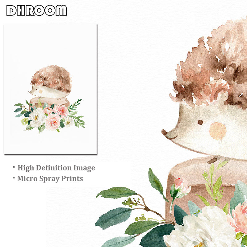 Woodland Animals Nursery Wall Art - Little Eudora