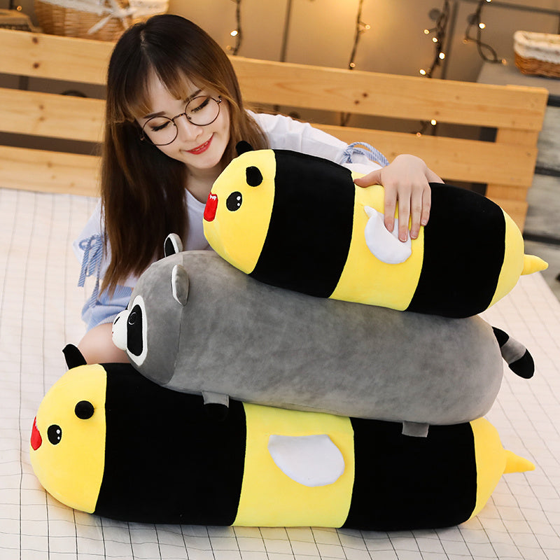 1pc 50/60/80CM Cute 10 Styles Animal Unicorn Raccoon Seal Plush Toy Stuffed Soft Sleeping Pillow Cushion Dolls Baby Cartoon Toys