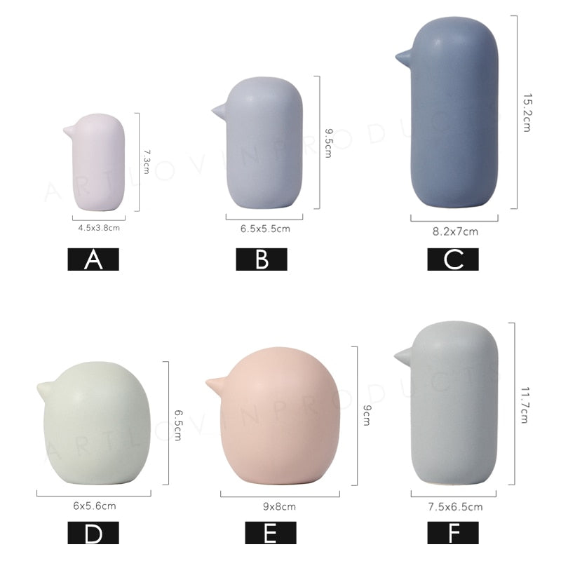 Nordic Modern Abstract Bird Figurines - Little Eudora