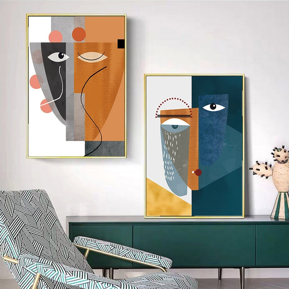 Abstract Vintage Figure Wall Art - Little Eudora