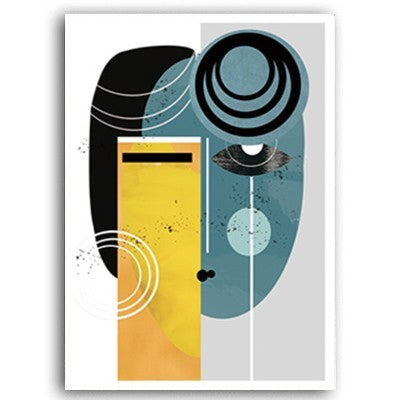 Abstract Vintage Figure Wall Art - Little Eudora