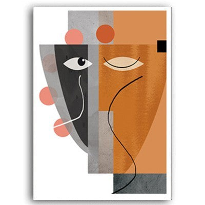 Abstract Vintage Figure Wall Art - Little Eudora