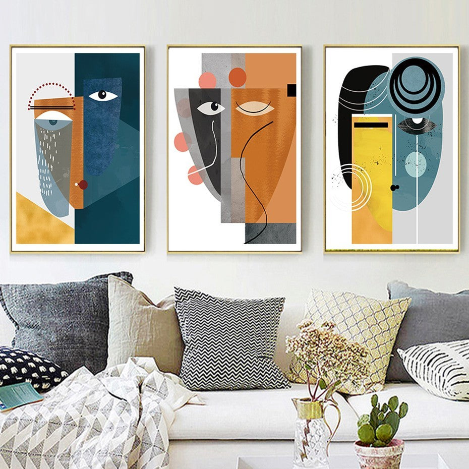 Abstract Vintage Figure Wall Art - Little Eudora