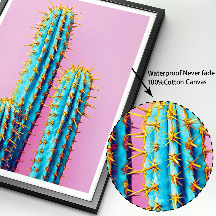 Pineapple Cactus Succulent Plants Wall Art - Little Eudora
