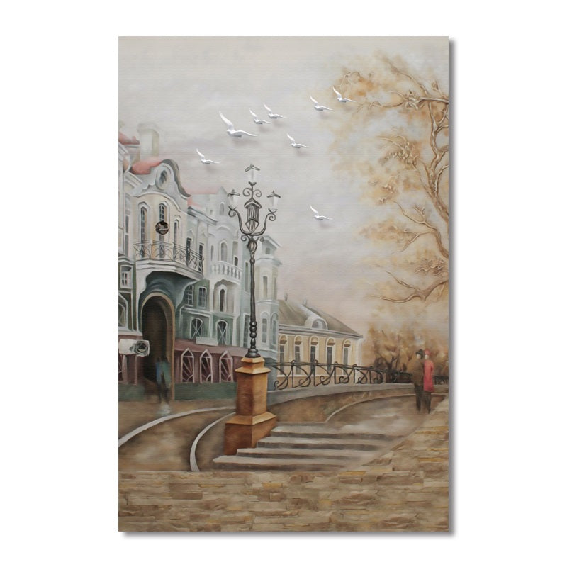 Water City Landscape Wall Art - Little Eudora