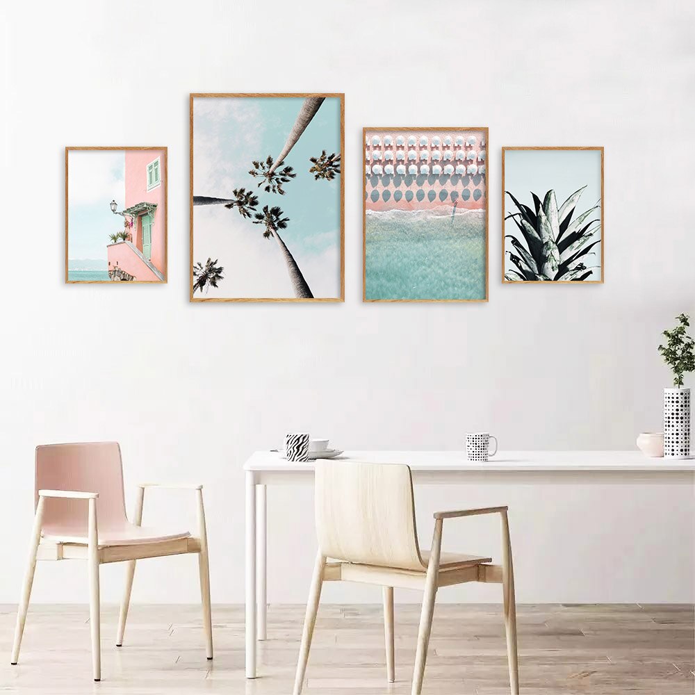 Wall Art Landscape Canvas Poster Nordic Print Ocean Sea Beach Painting Scandinavian Decoration Picture Modern Living Room Decor