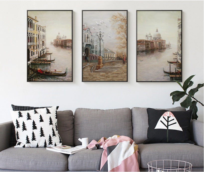 Water City Landscape Wall Art - Little Eudora
