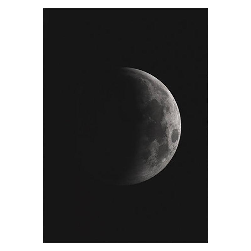 Black and White Moon Wall Art - Little Eudora