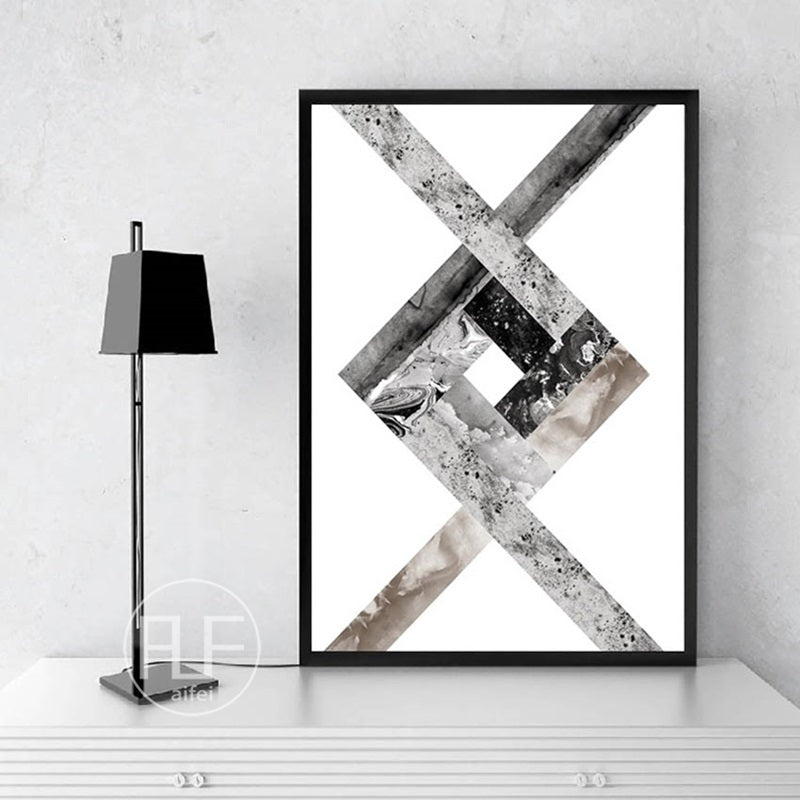Abstract Geometric Canvas Wall Art - Little Eudora
