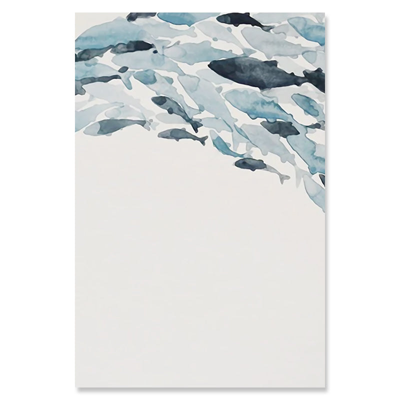 Nordic Simple Abstract Fish Wall Art - Little Eudora