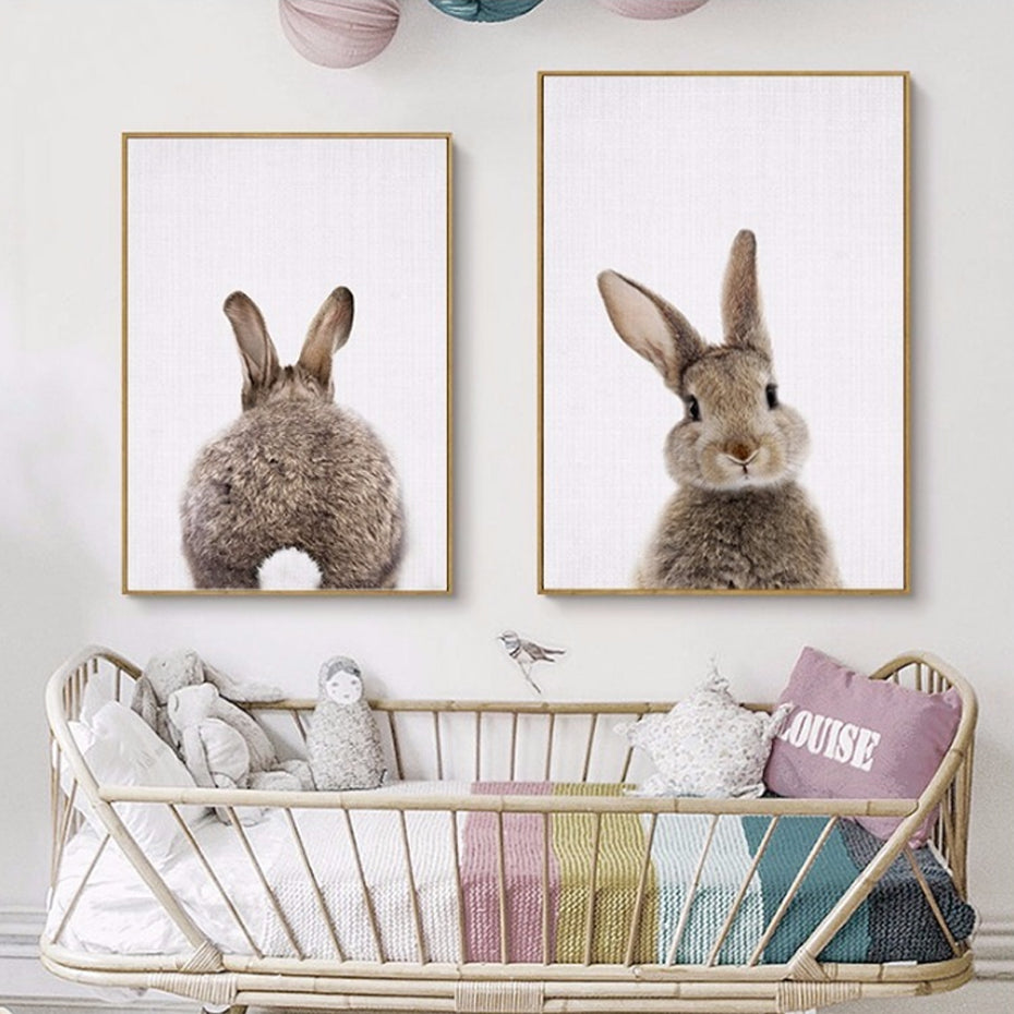 Rabbit Tail Bunny Wall Art - Little Eudora