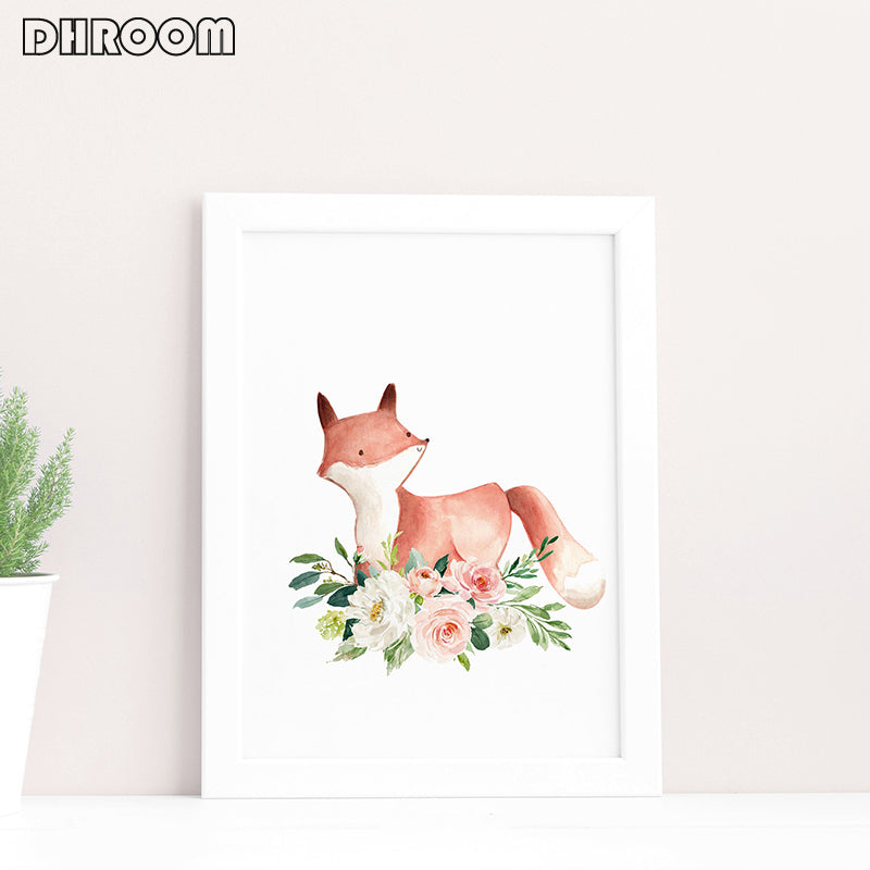 Woodland Animals Nursery Wall Art - Little Eudora