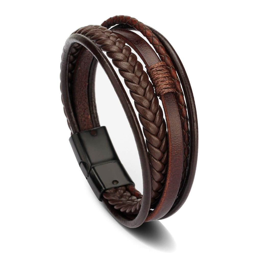 Braided Leather Bracelets Men