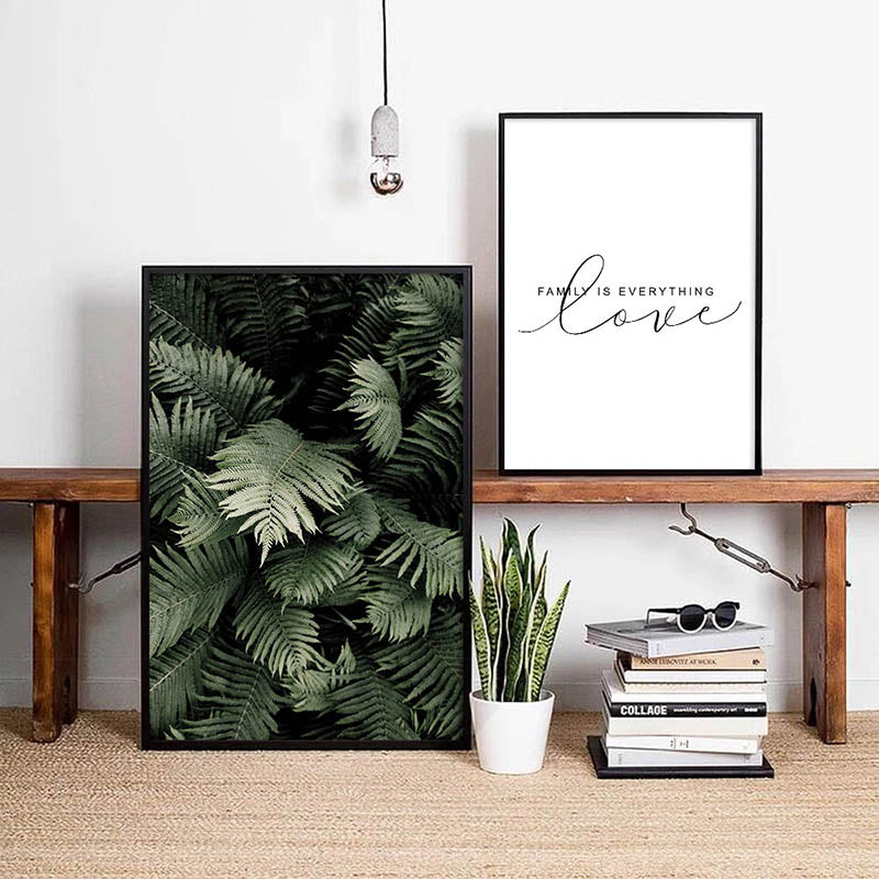 Green Plant Leaf Wall Art - Little Eudora