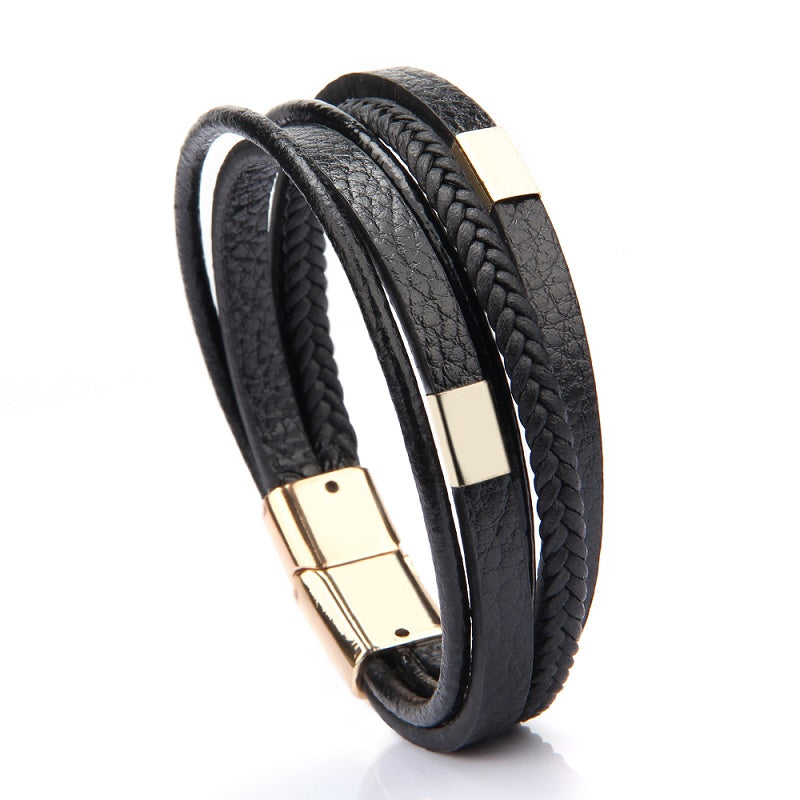 Braided Leather Bracelets Men